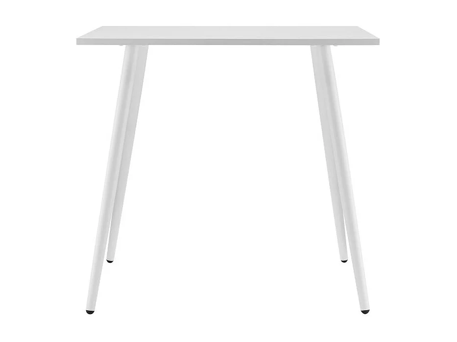 Table à manger carrée SQUARE en métal blanc - 80x80 cm
