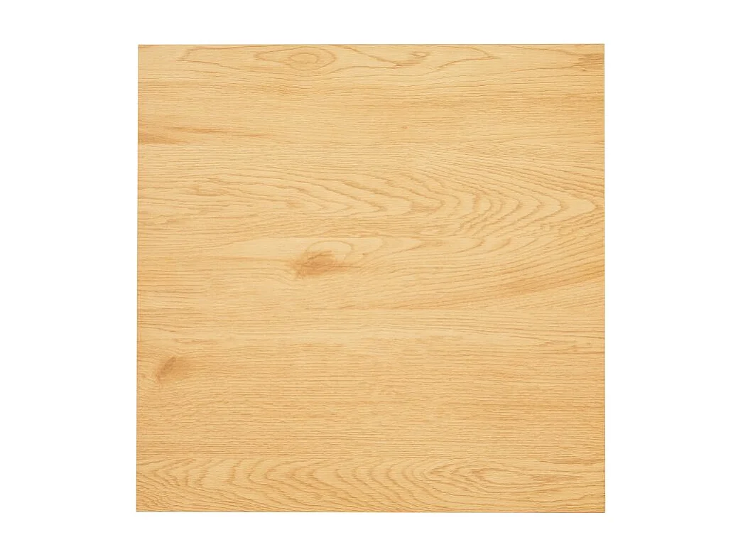 Table à manger carrée TRAKT avec plateau finition chêne et pieds en métal noir - 60x60 cm - Bois