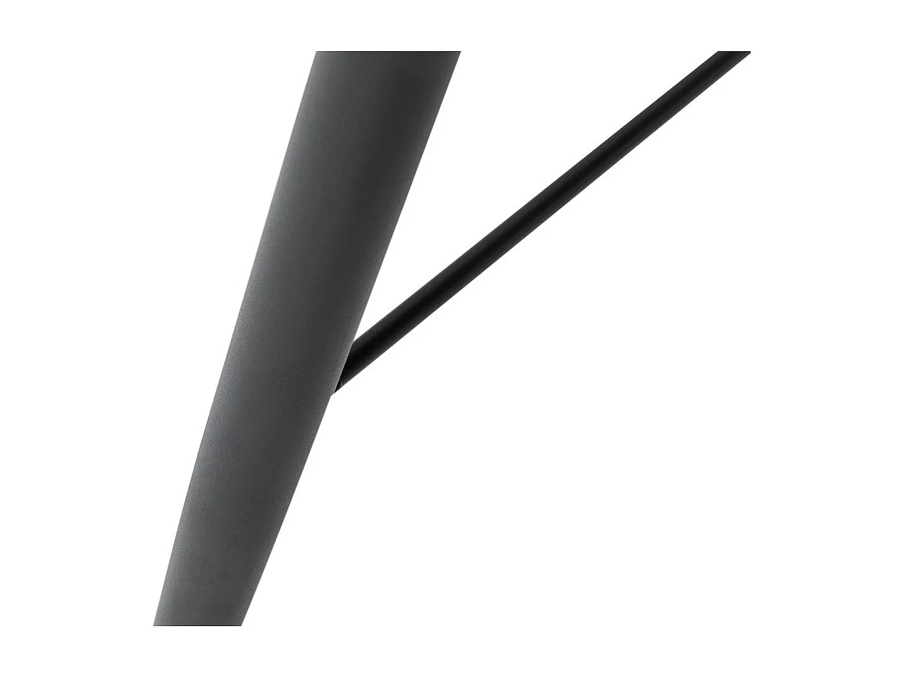 Table à manger PAYTON avec pieds métal noir - 160x90 cm