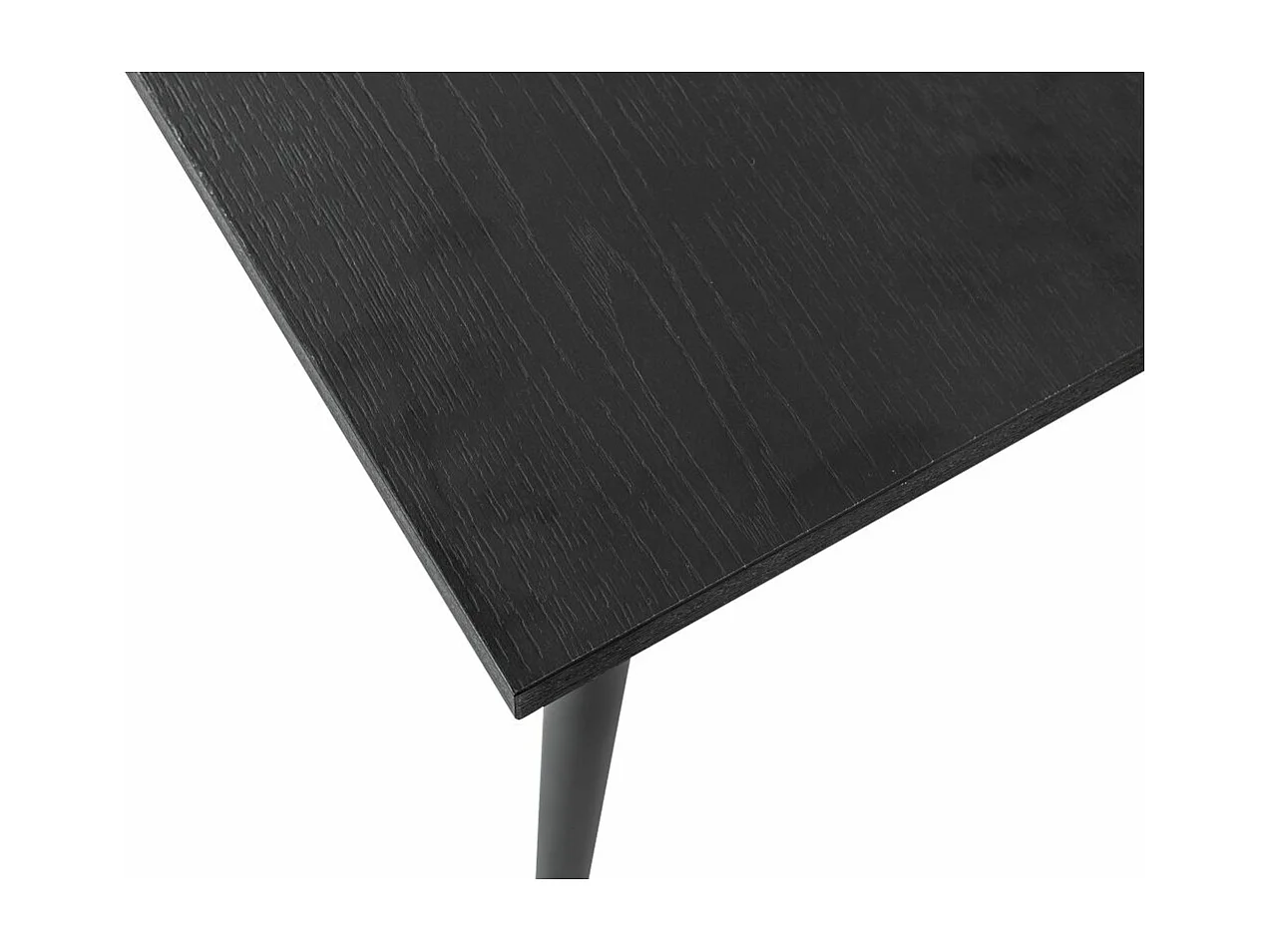 Table à manger PAYTON avec pieds métal noir - 160x90 cm