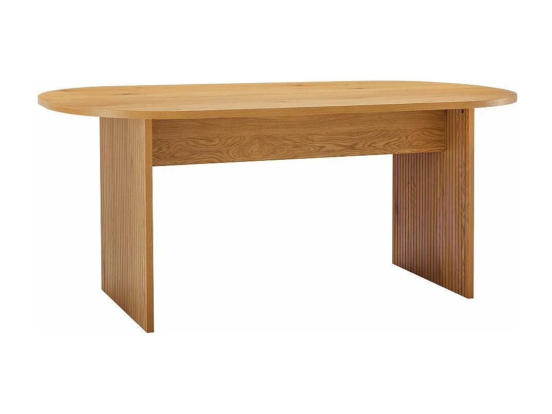 Table à manger GOYA finition chêne - 180x90 cm - Bois