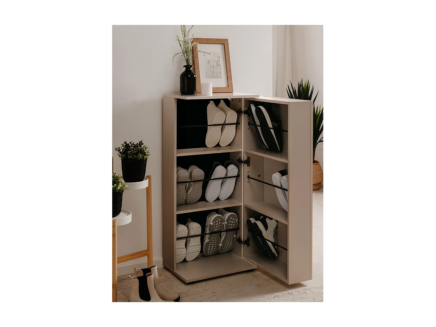 Schuhschrank 6 Fächer Satos - L50 cm