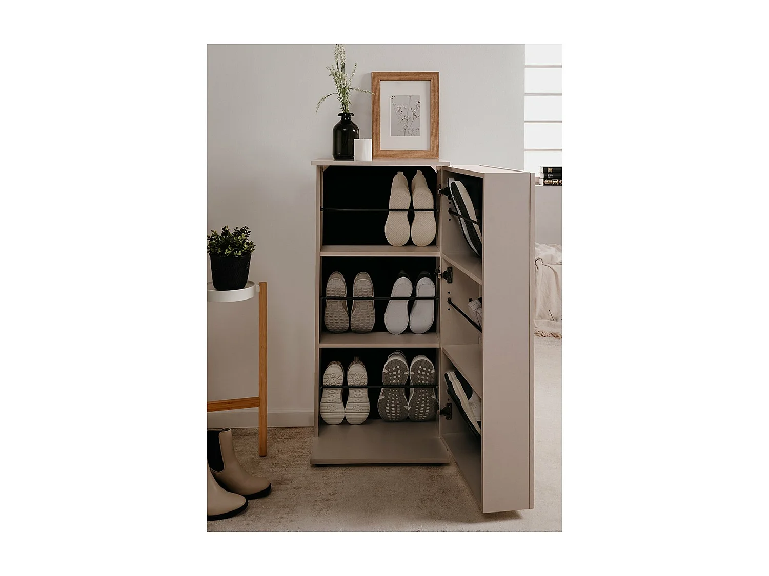 Armoire à chaussures 6 compartiments Satos