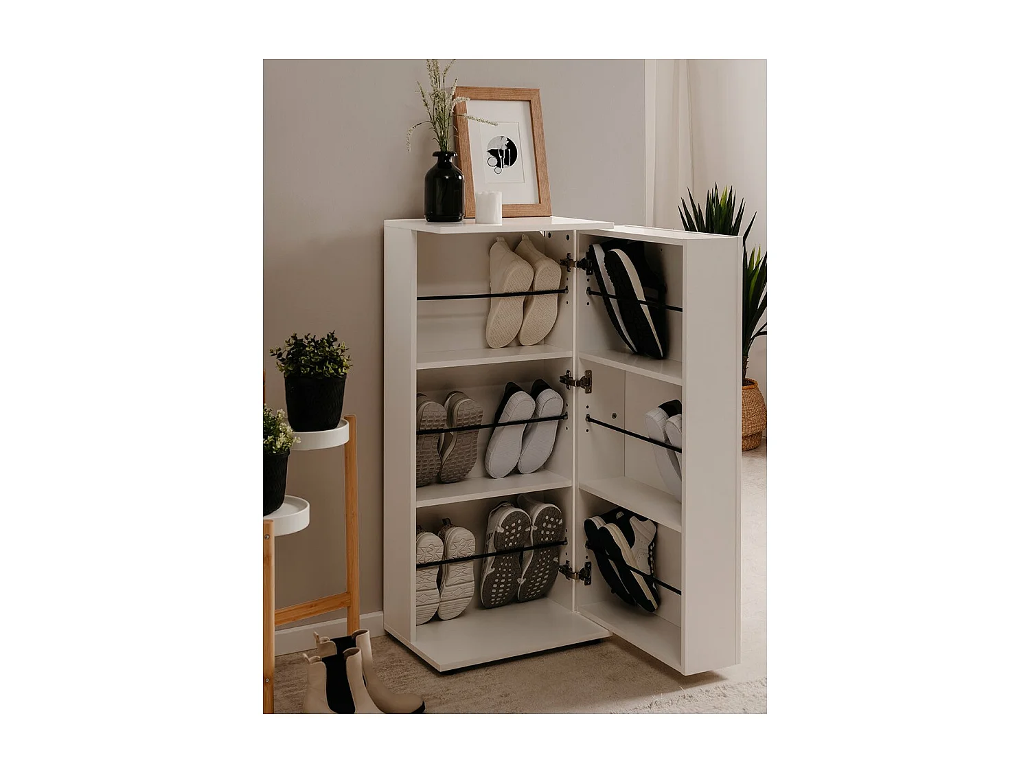 Schuhschrank 6 Fächer Satos - L50 cm