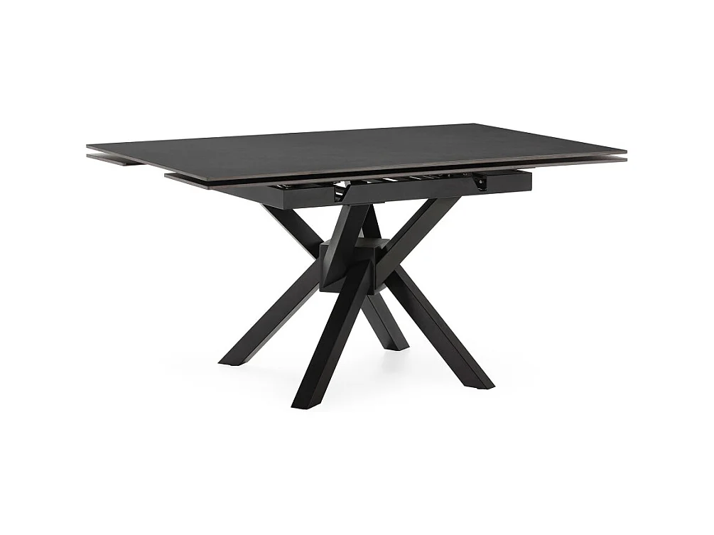 Großer ausziehbarer quadratischer Tisch für 6/8 Personen, 150 x 76 cm