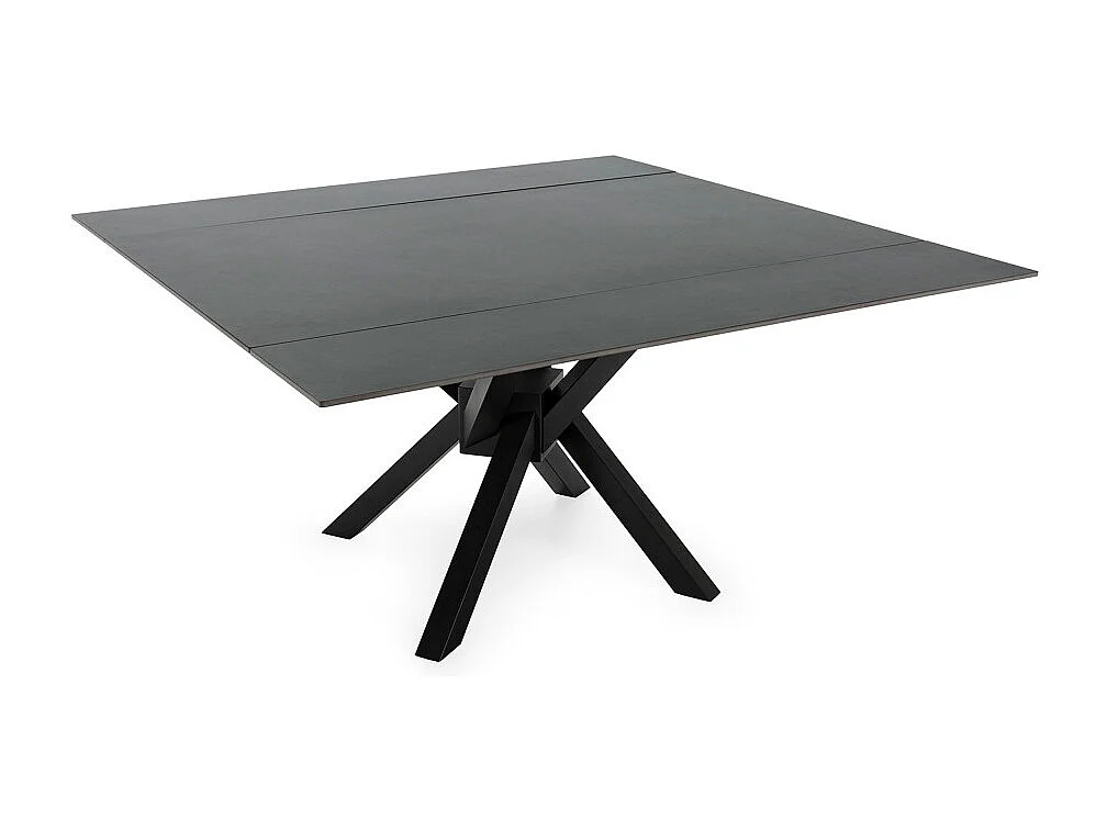 Mesa cuadrada extensible de gran tamaño para 6/8 personas 150x76 cm