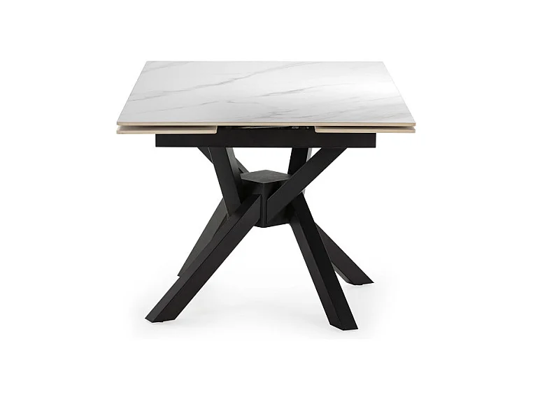 Großer ausziehbarer quadratischer Tisch für 6/8 Personen, 150 x 76 cm