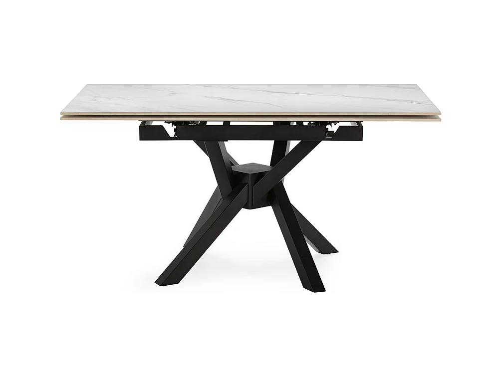 Großer ausziehbarer quadratischer Tisch für 6/8 Personen, 150 x 76 cm