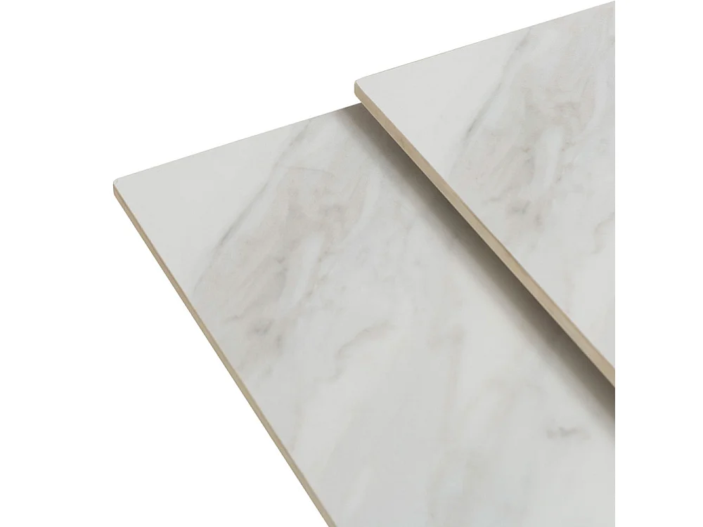 Großer ausziehbarer quadratischer Tisch für 6/8 Personen, 150 x 76 cm