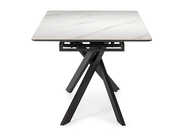 Uitschuifbare keramische tafel voor 6/8 personen wit 160/200x76 cm