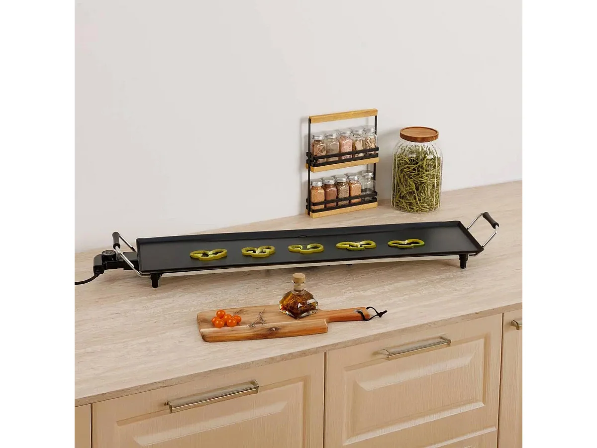 Plancha Électrique "Cuisson" 96cm Noir