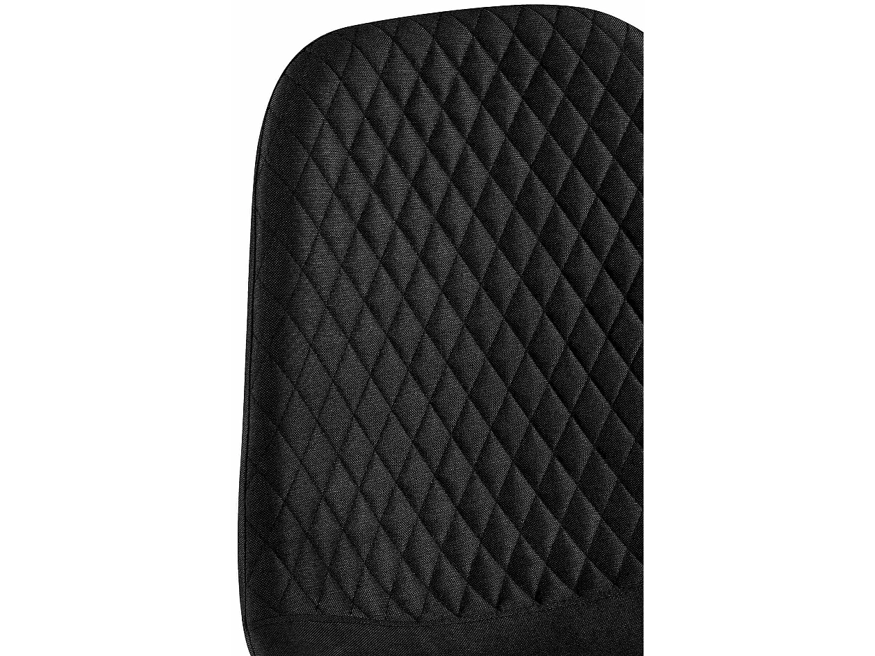 Lot de 4  chaise salle à manger - Tissu - Noir - Giverny