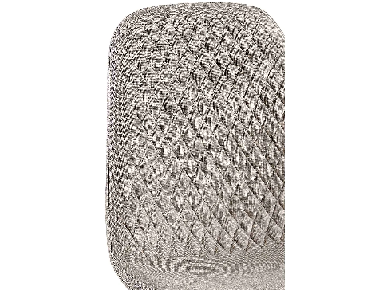 Lot de 4  chaise salle à manger - Tissu - Gris - Giverny