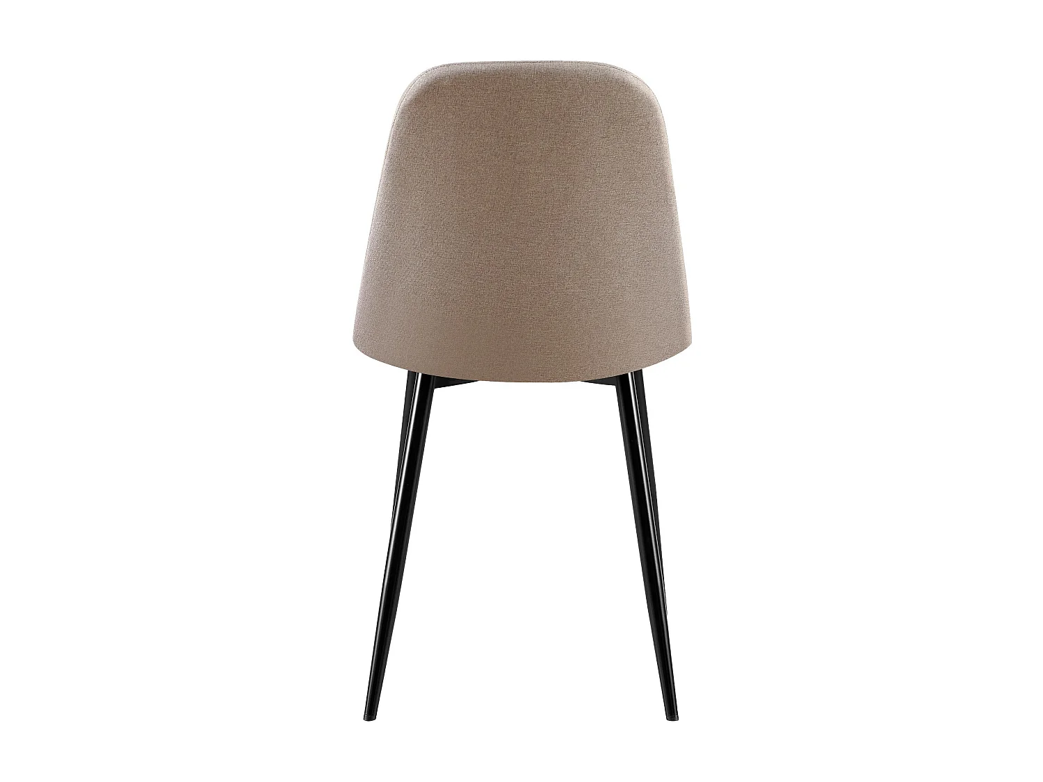 Lot de 4  chaise salle à manger - Tissu - Gris - Giverny