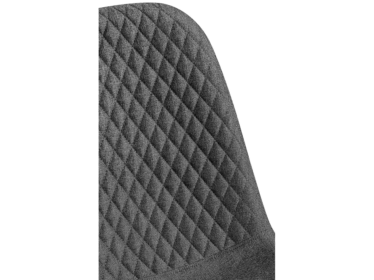 Lot de 4  chaise salle à manger - Tissu - Gris foncé - Giverny