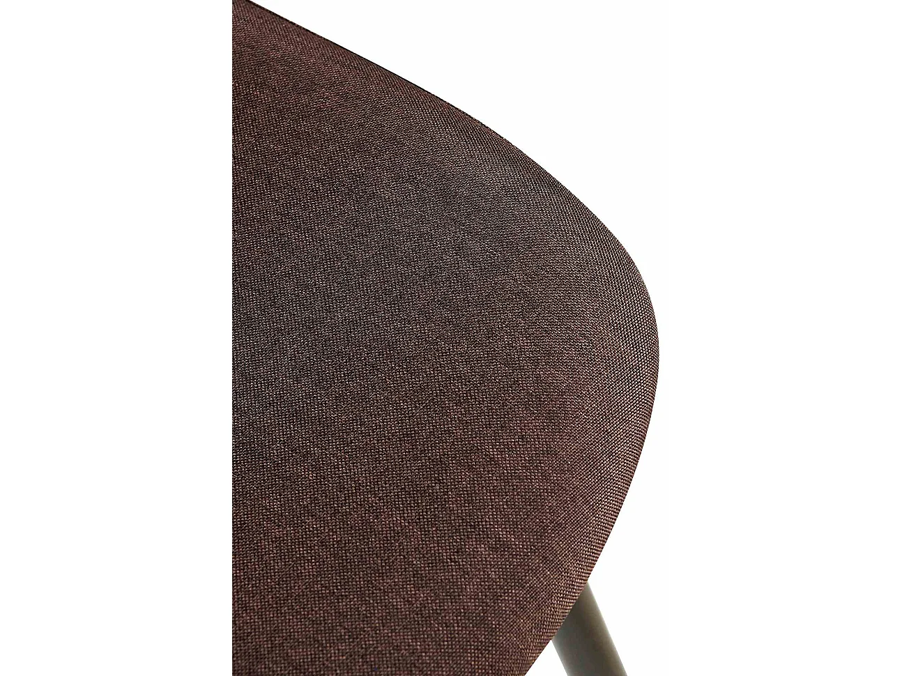 Lot de 4  chaise salle à manger - Tissu - Marron - Giverny