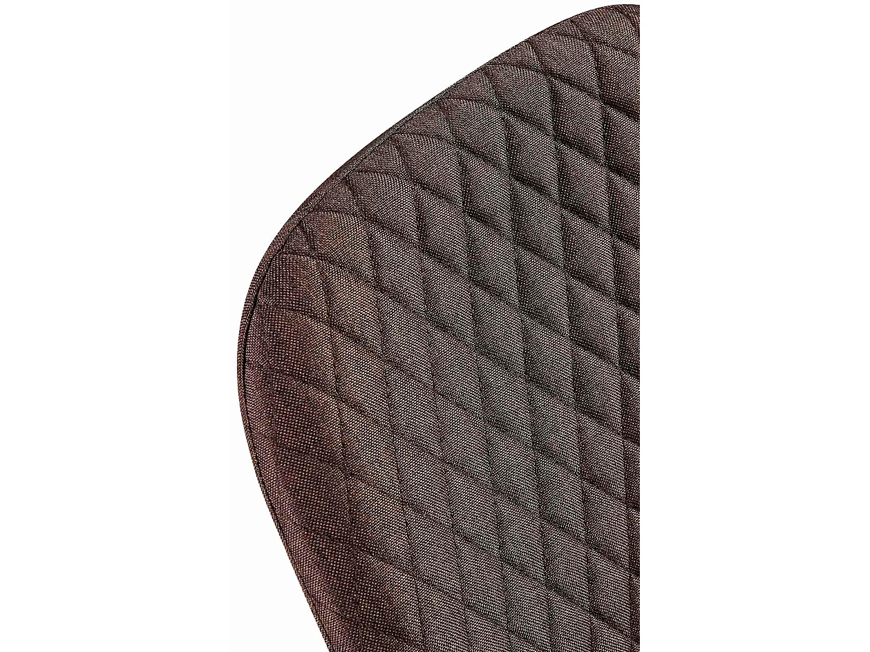 Lot de 4  chaise salle à manger - Tissu - Marron - Giverny