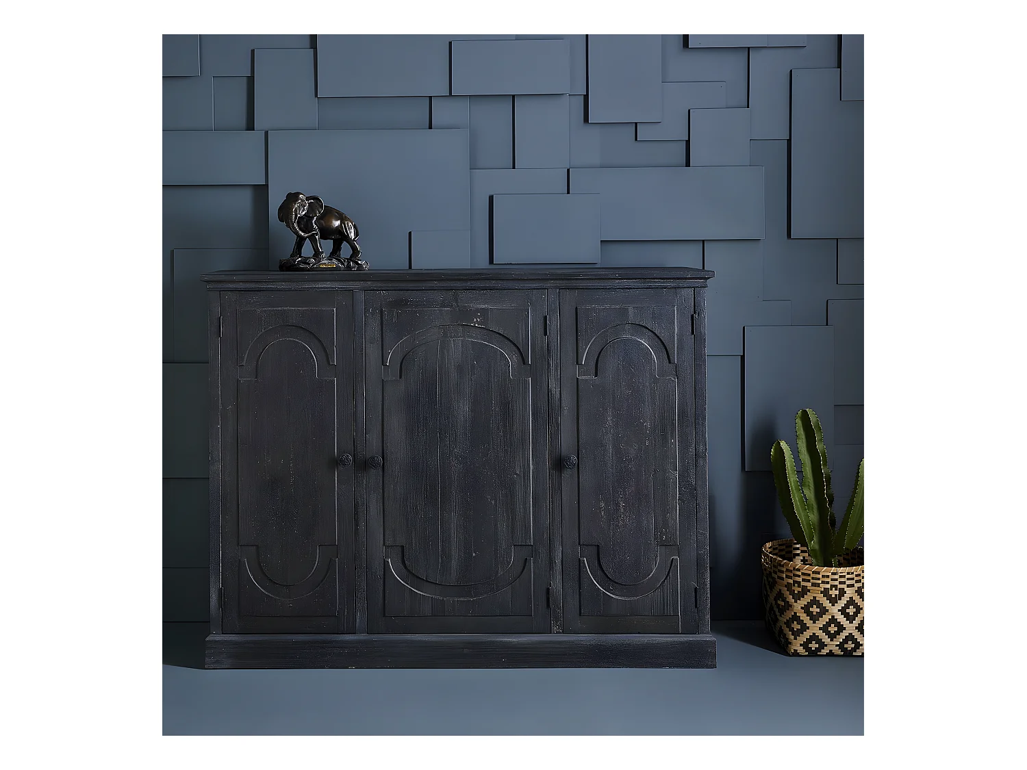 Buffet 3 Deuren in Hout L160 x H123cm - Gaspard