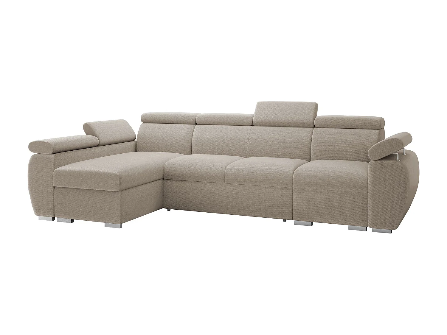 Canapé d'angle Columbus 227, Crème, Disponible, 320x170x85cm
