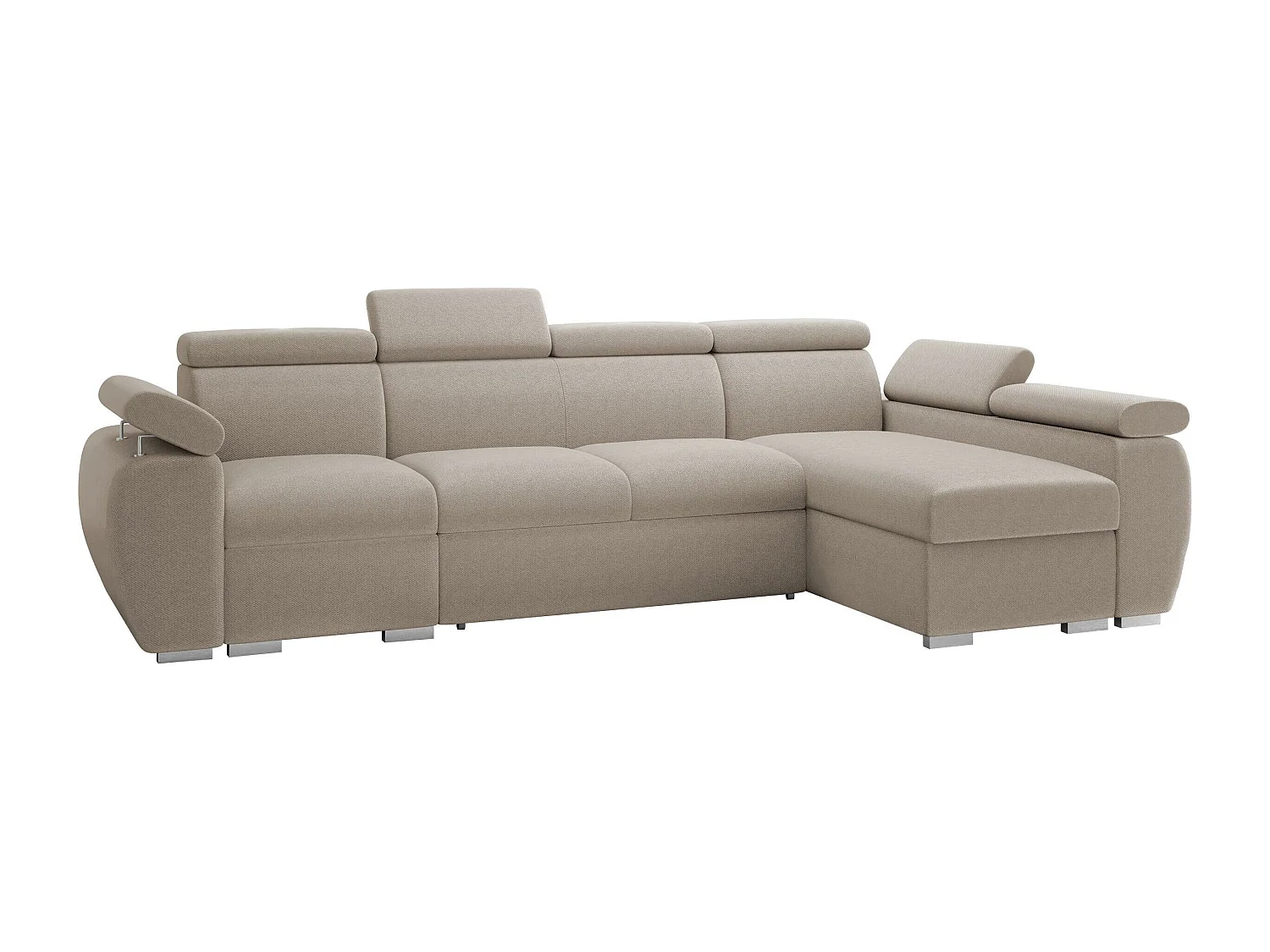 Canapé d'angle Columbus 227, Crème, Disponible, 320x170x85cm
