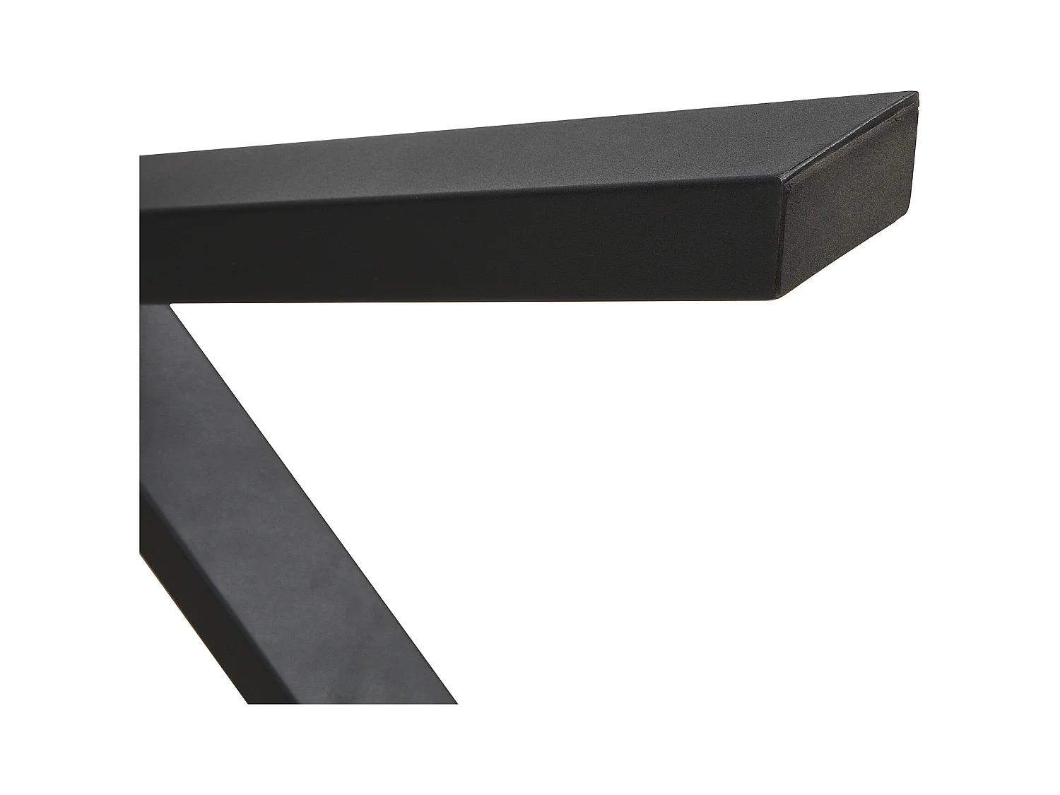 Rechteckiger Esstisch – X-förmige Beine aus Schmiedeeisen – Weiß