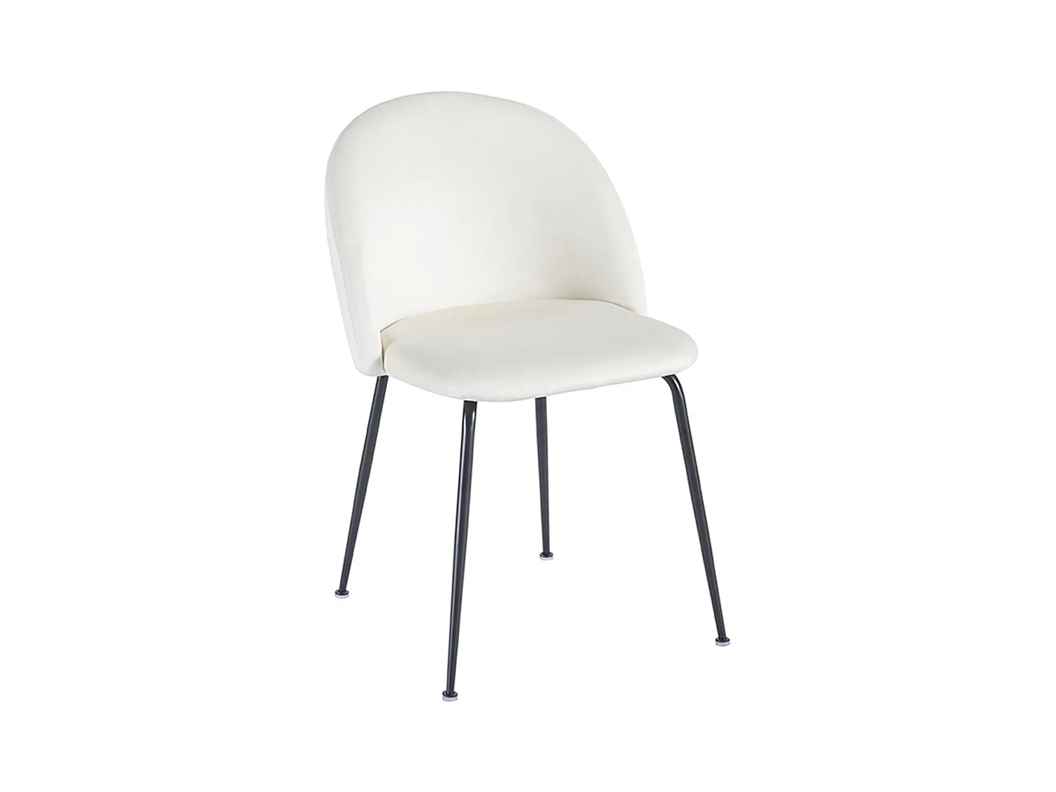 Sillas Comedor - Silla Black Dalnia Terciopelo - Beige