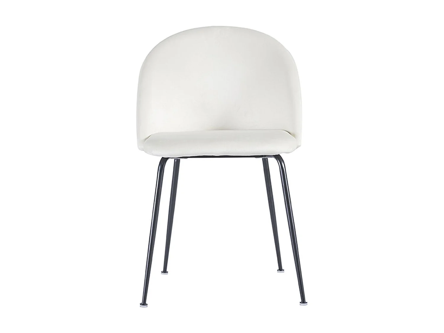 Sillas Comedor - Silla Black Dalnia Terciopelo - Beige