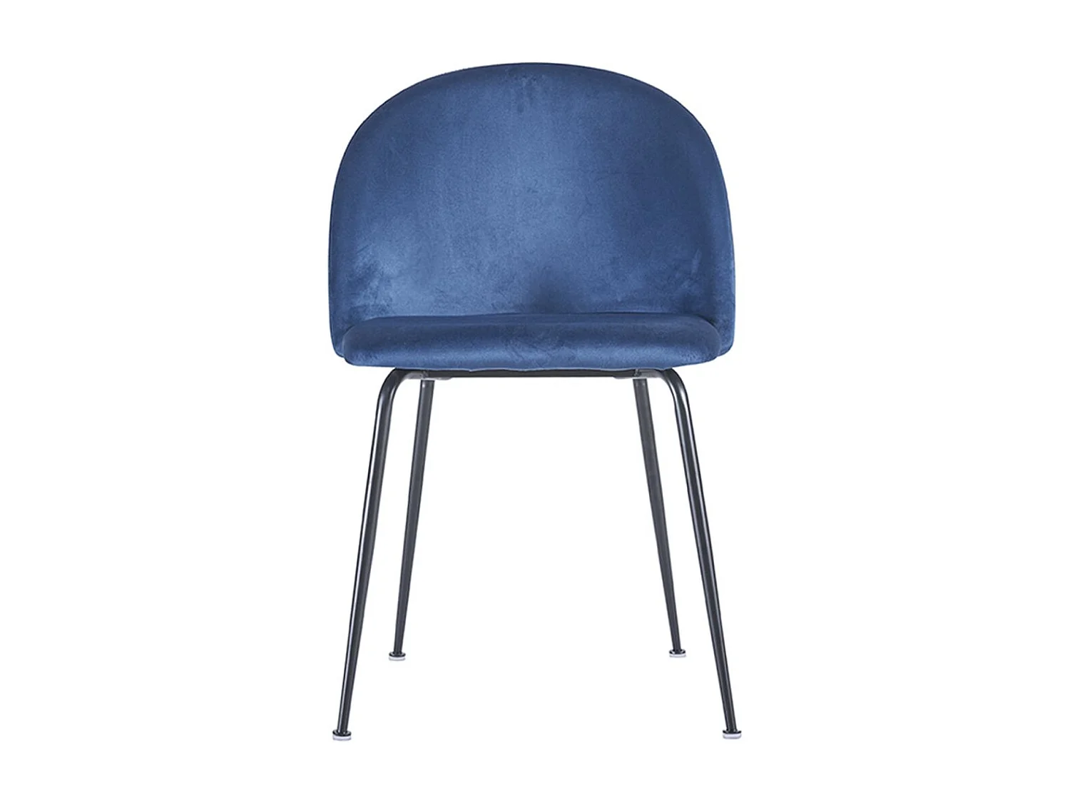 Sillas Comedor - Silla Black Dalnia Terciopelo - Azul