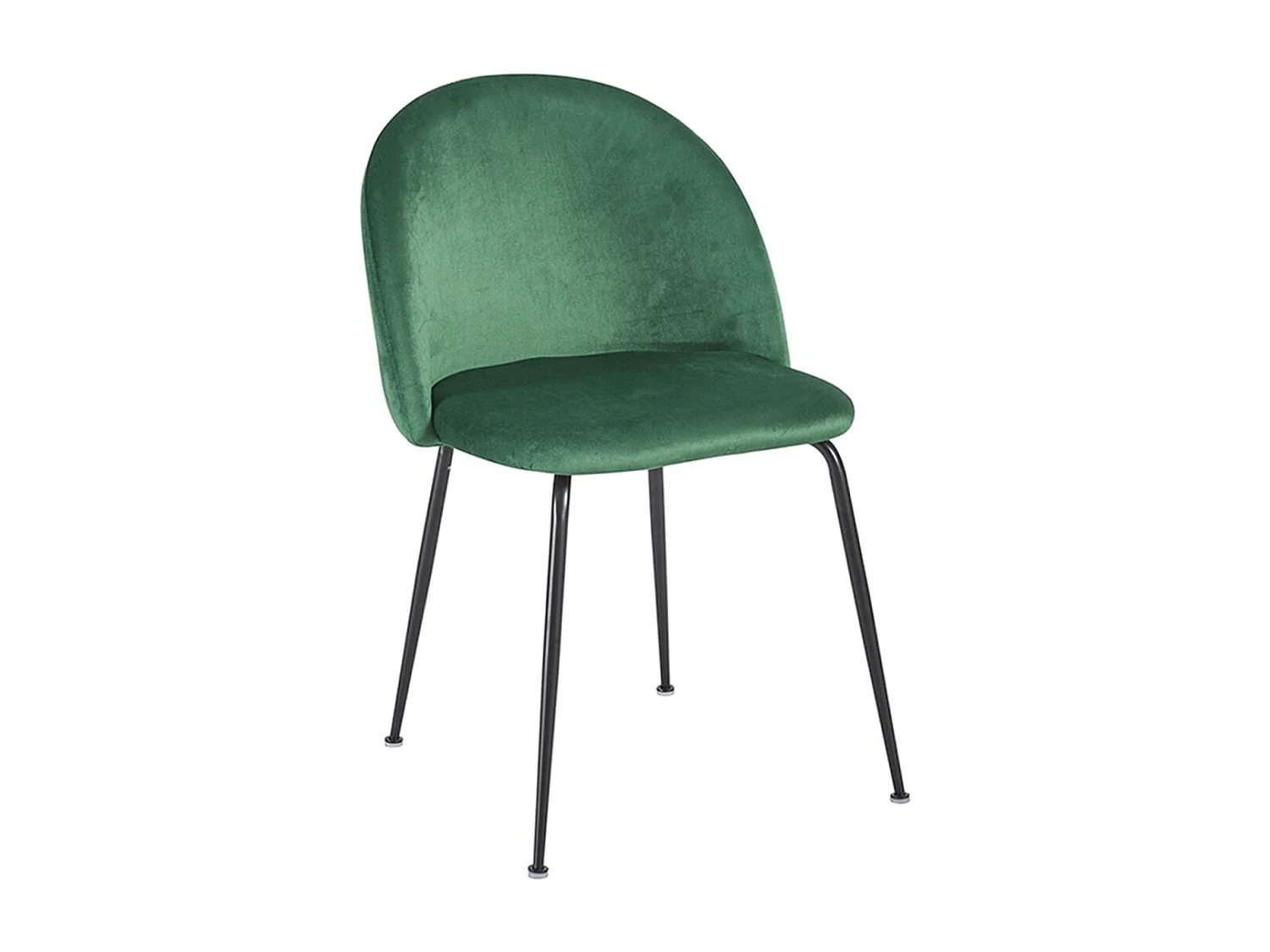 Sillas Comedor - Silla Black Dalnia Terciopelo - Verde