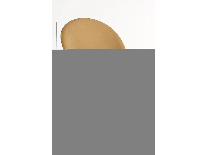 Sillas Comedor - Silla Black Dalnia Terciopelo - Marrón Claro