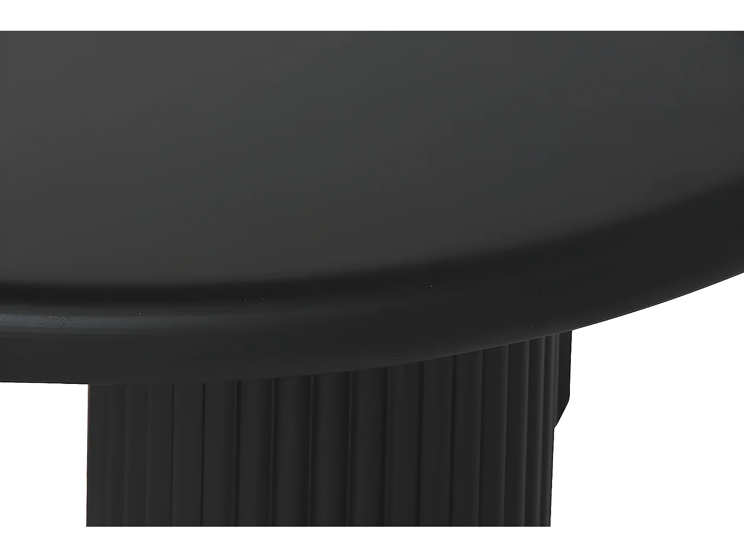 Table d'appoint ronde en métal coloris noir - diamètre 75 x Hauteur 40 cm