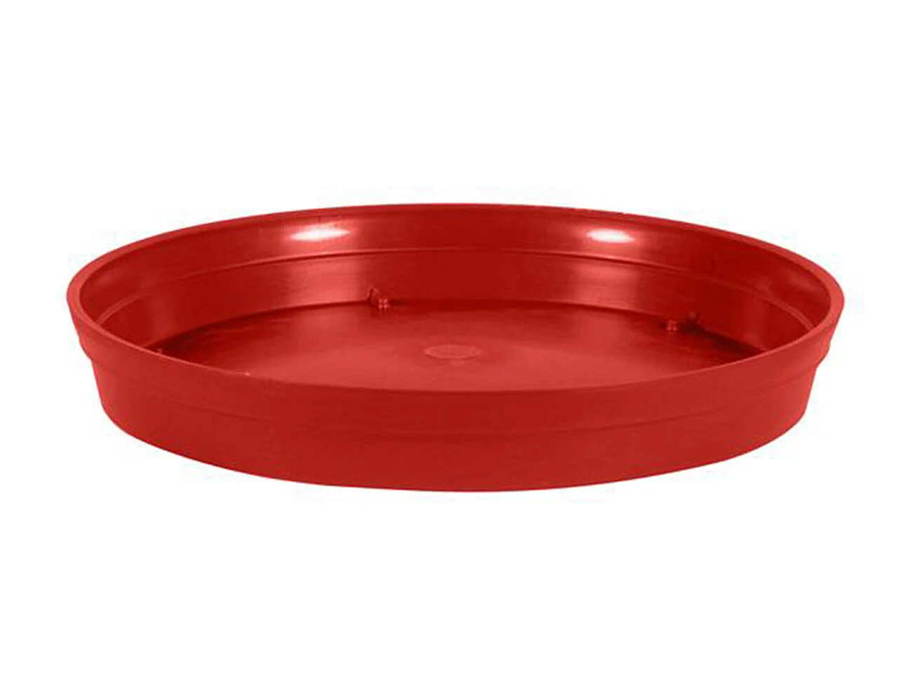 Soucoupe Ø 40 cm pour pot Ø 60 cm - Rouge rubis - Eda