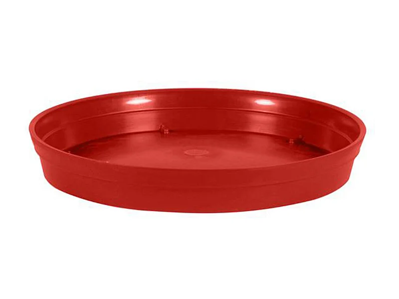 Soucoupe Ø 40 cm pour pot Ø 60 cm - Rouge rubis - Eda