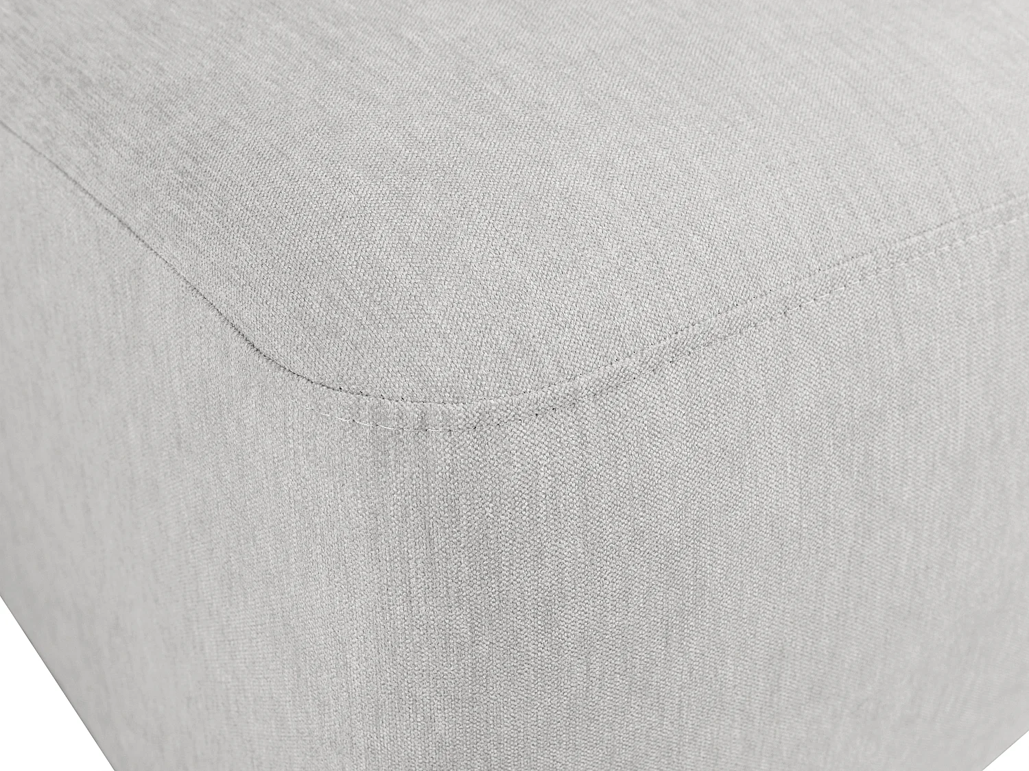 Bäddsoffa med hörnkonfiguration och vändbar i ljusgrått tyg ILANOR