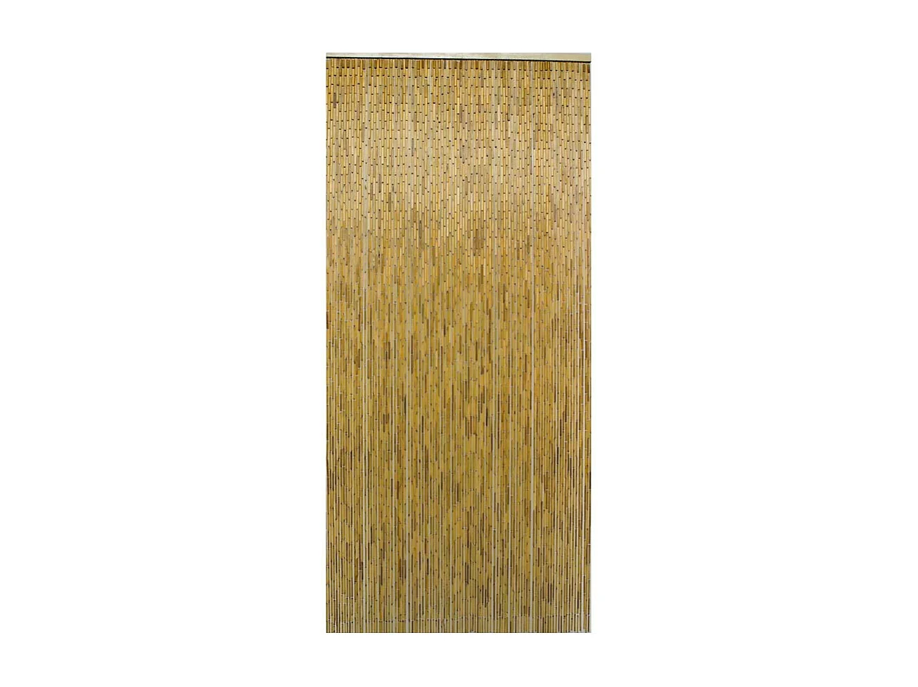 Rideau de porte bois de bambou vernis - coloris naturel - 90 x 200 cm - Morel