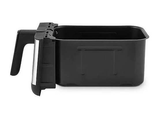 Kitchencook - Friteuse Sans Huile Avec Deux Cuves - 9 Litres - 2400w - 8 Programmes - Minuterie - Thermostat Réglable - Inox