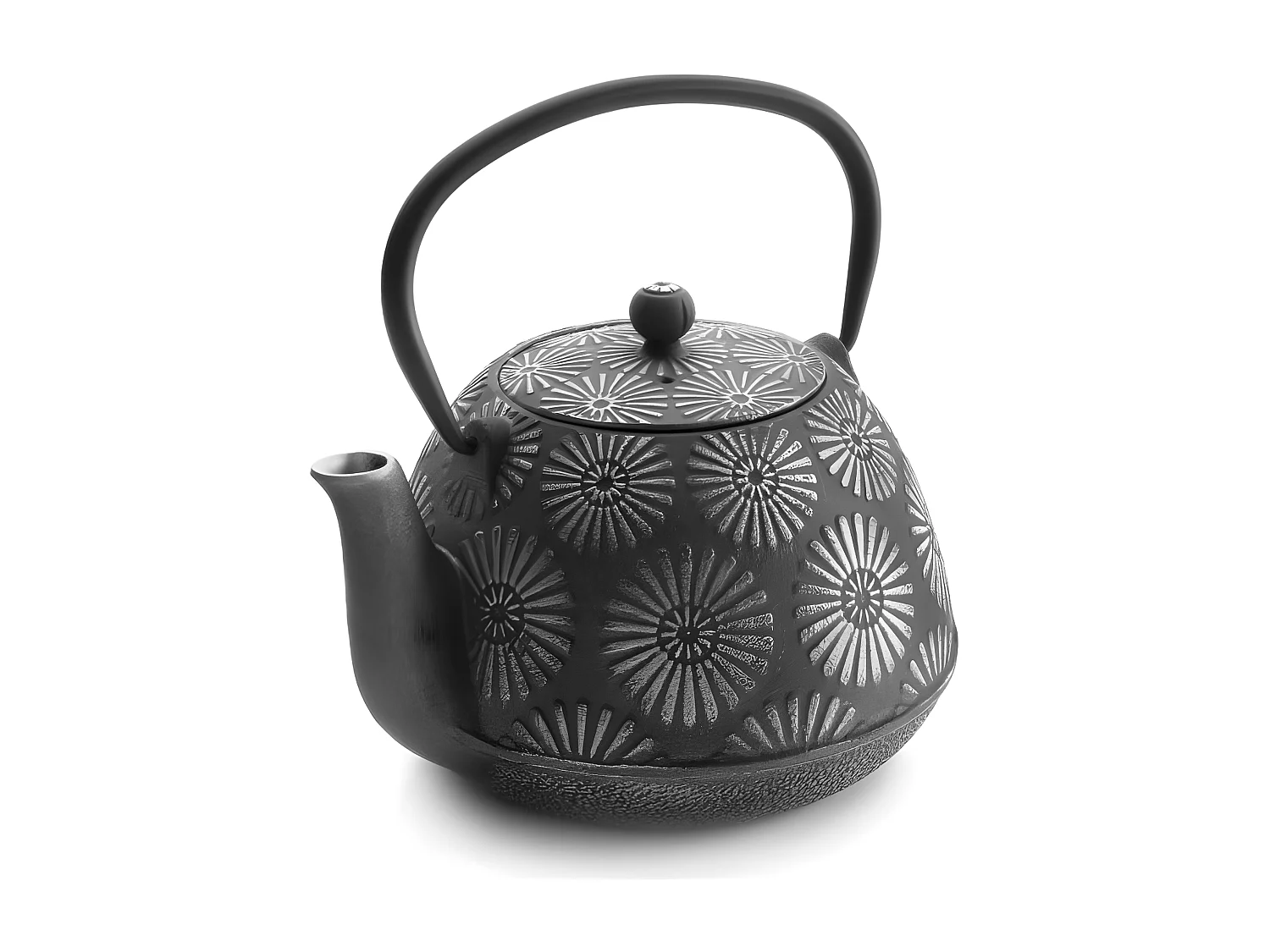 Chaleira de ferro fundido Bali 1,2L com filtro removível em aço inoxidável