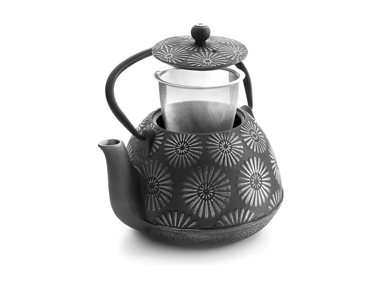 Théière en fonte Bali 1,2L avec filtre amovible en acier inoxydable