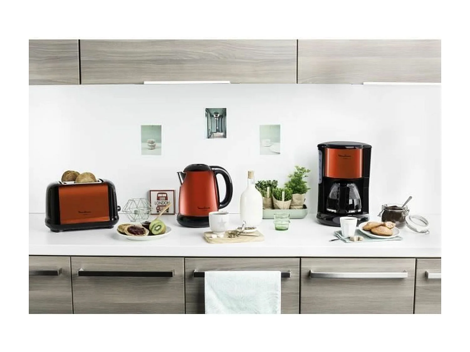 Wasserkocher – 1,7 l – Edelstahl – Rot