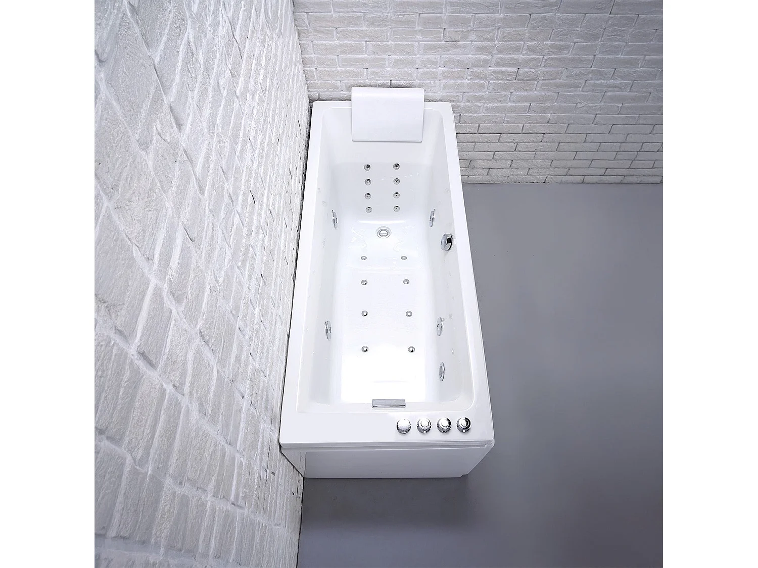 Baignoire Balnéo Tenzo Wave 170  x70  x63  cm, by SPALINA