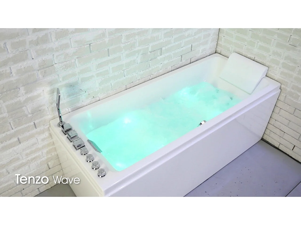 Baignoire Balnéo Tenzo Wave 170  x70  x63  cm, by SPALINA
