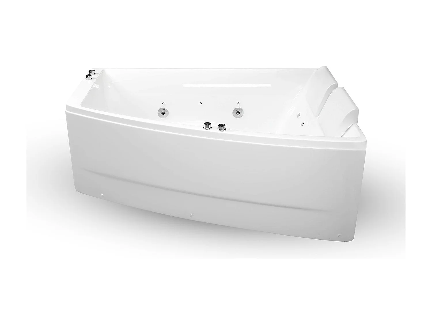 Baignoire Balnéo Sangha duo Wave droite 170  x120  x63  cm, by SPALINA