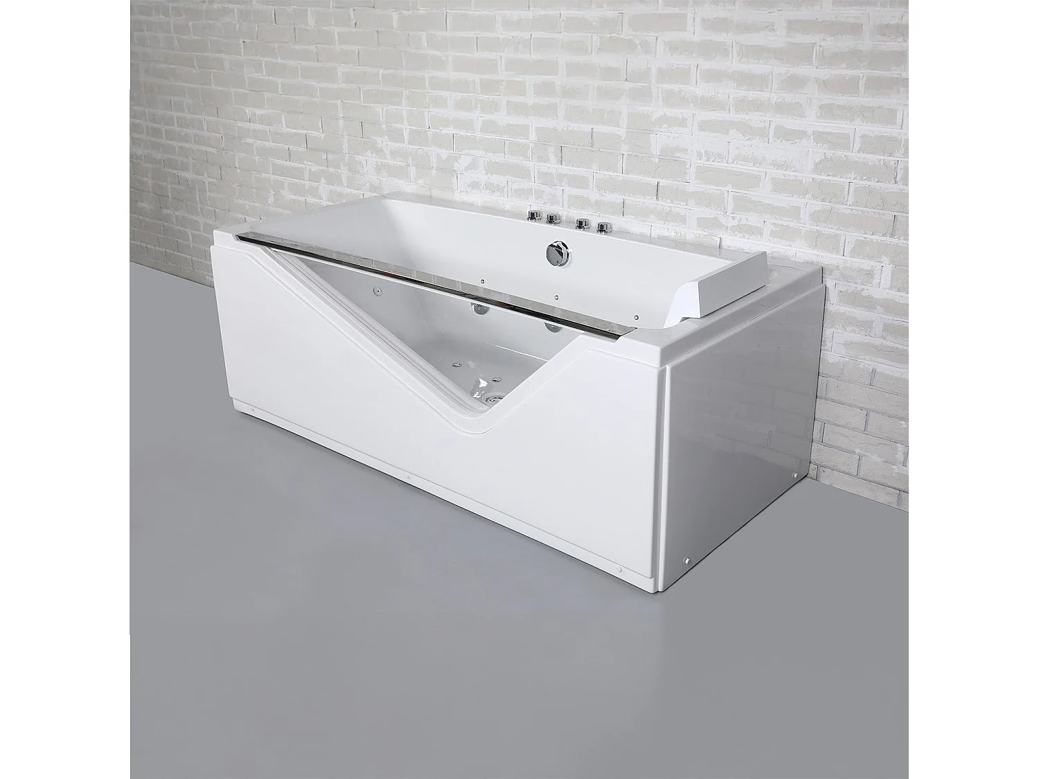 Baignoire Balnéo Indra Wave 170  x80  x63  cm, by SPALINA