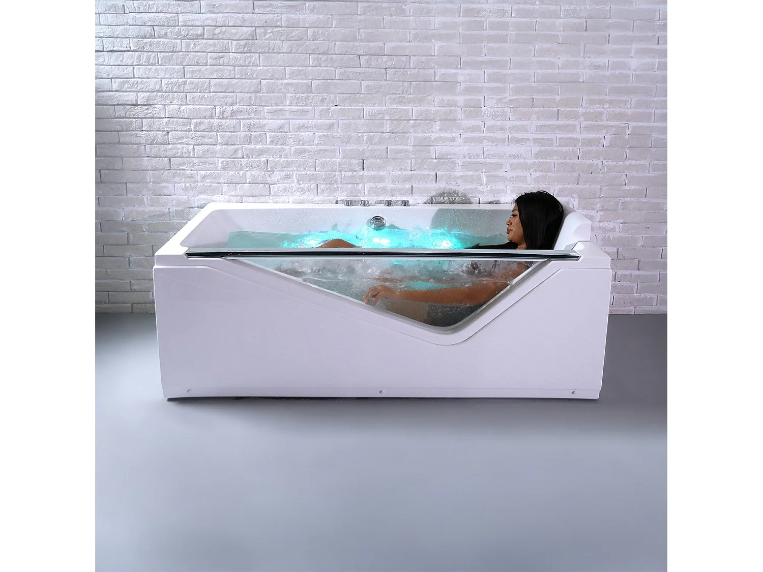 Baignoire Balnéo Indra Wave 170 x80 x63 cm, by SPALINA