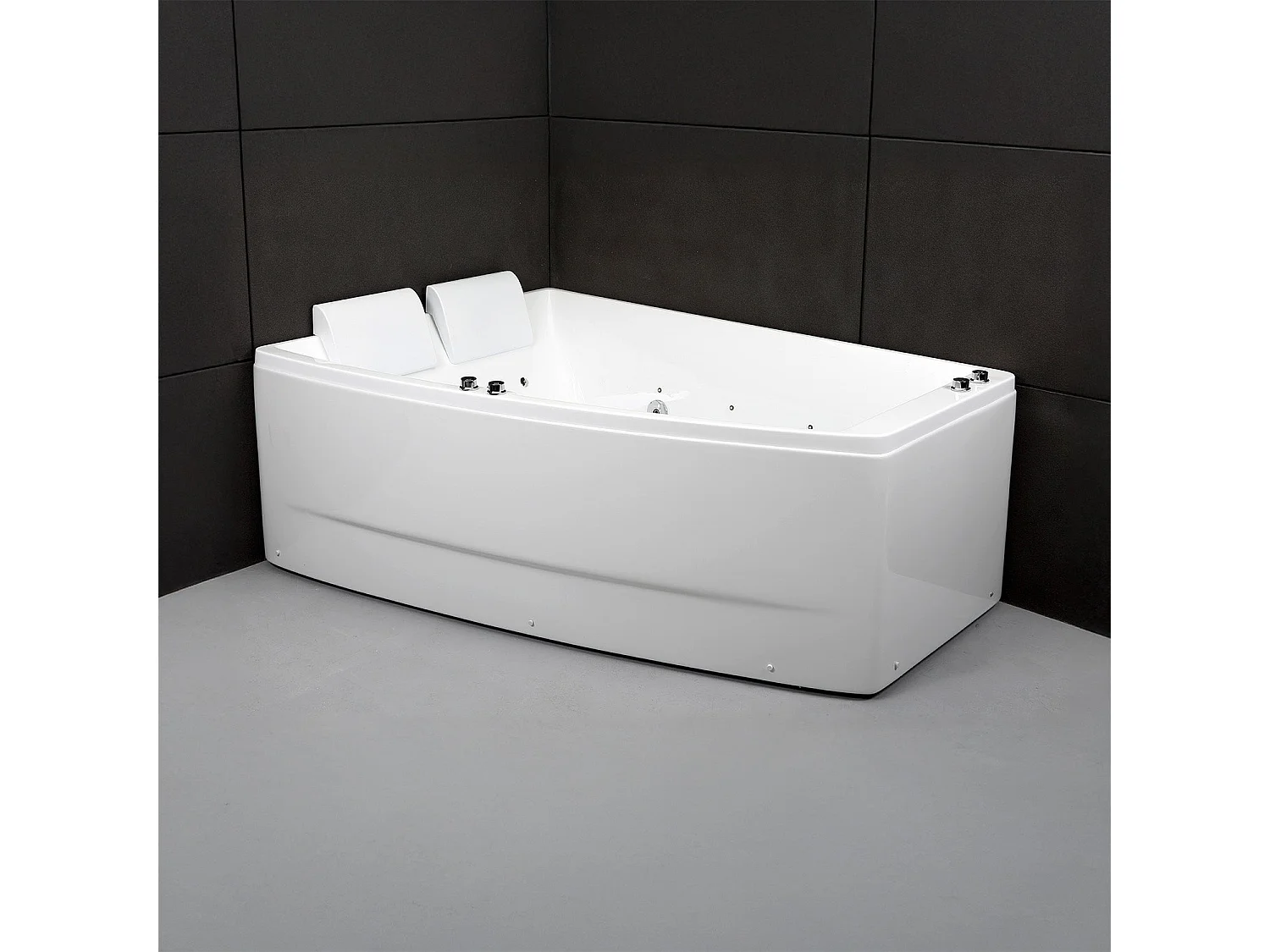 Baignoire Balnéo Sangha duo Wave gauche 170  x120  x63  cm, by SPALINA