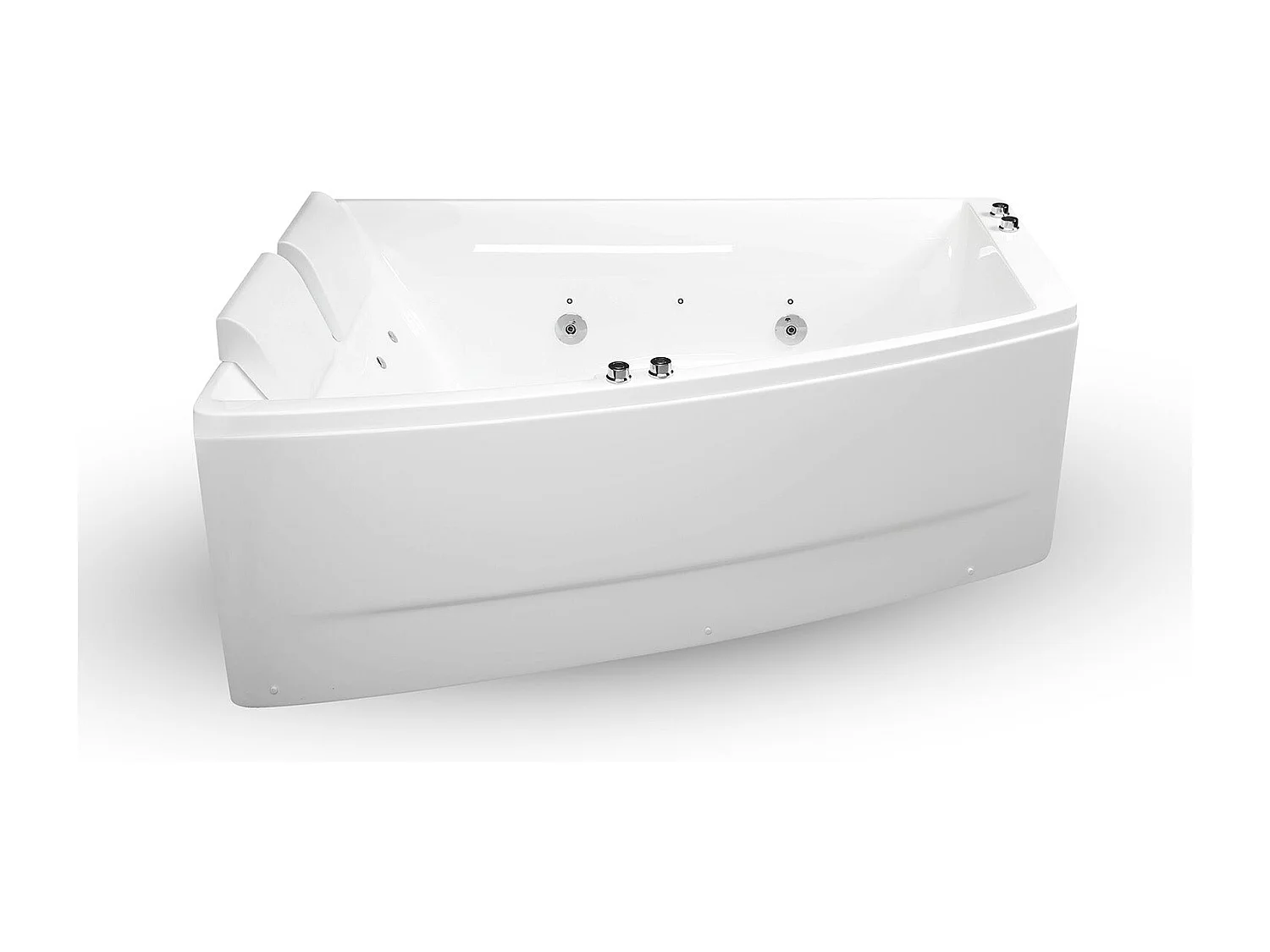 Baignoire Balnéo Sangha duo Wave gauche 170 x120 x63 cm, by SPALINA