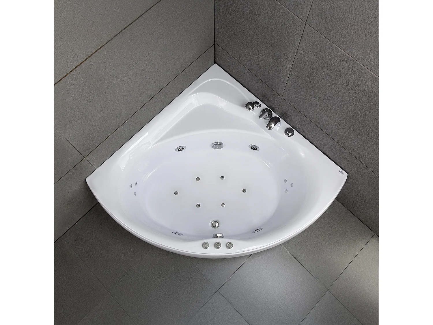 Baignoire Balnéo Maldives Jets 135  x135  x54  cm, by SPALINA