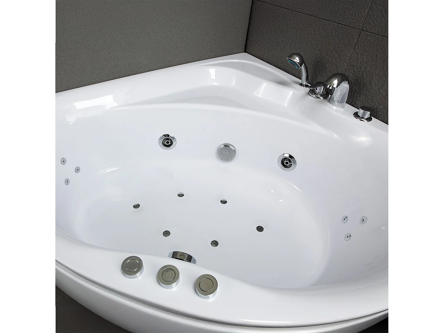 Baignoire Balnéo Maldives Jets 135  x135  x54  cm, by SPALINA