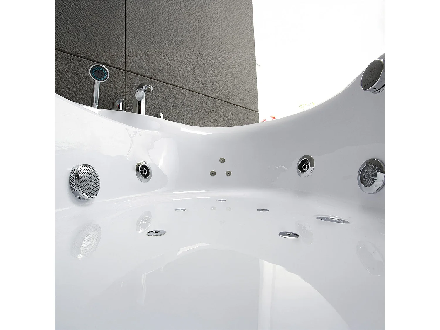Baignoire Balnéo Maldives Jets 135  x135  x54  cm, by SPALINA