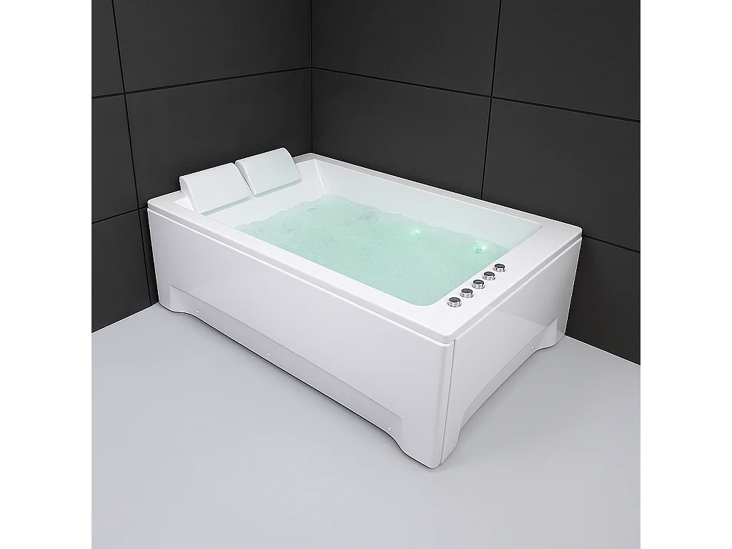 Baignoire Balnéo Kensho duo Wave 180 x120 x68 cm, by SPALINA